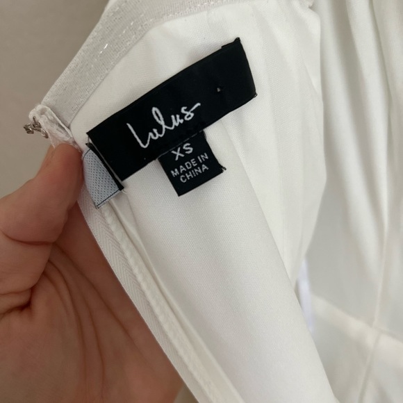 NWOT White One-Shoulder Ruffled Jumpsuit - Picture 4 of 8